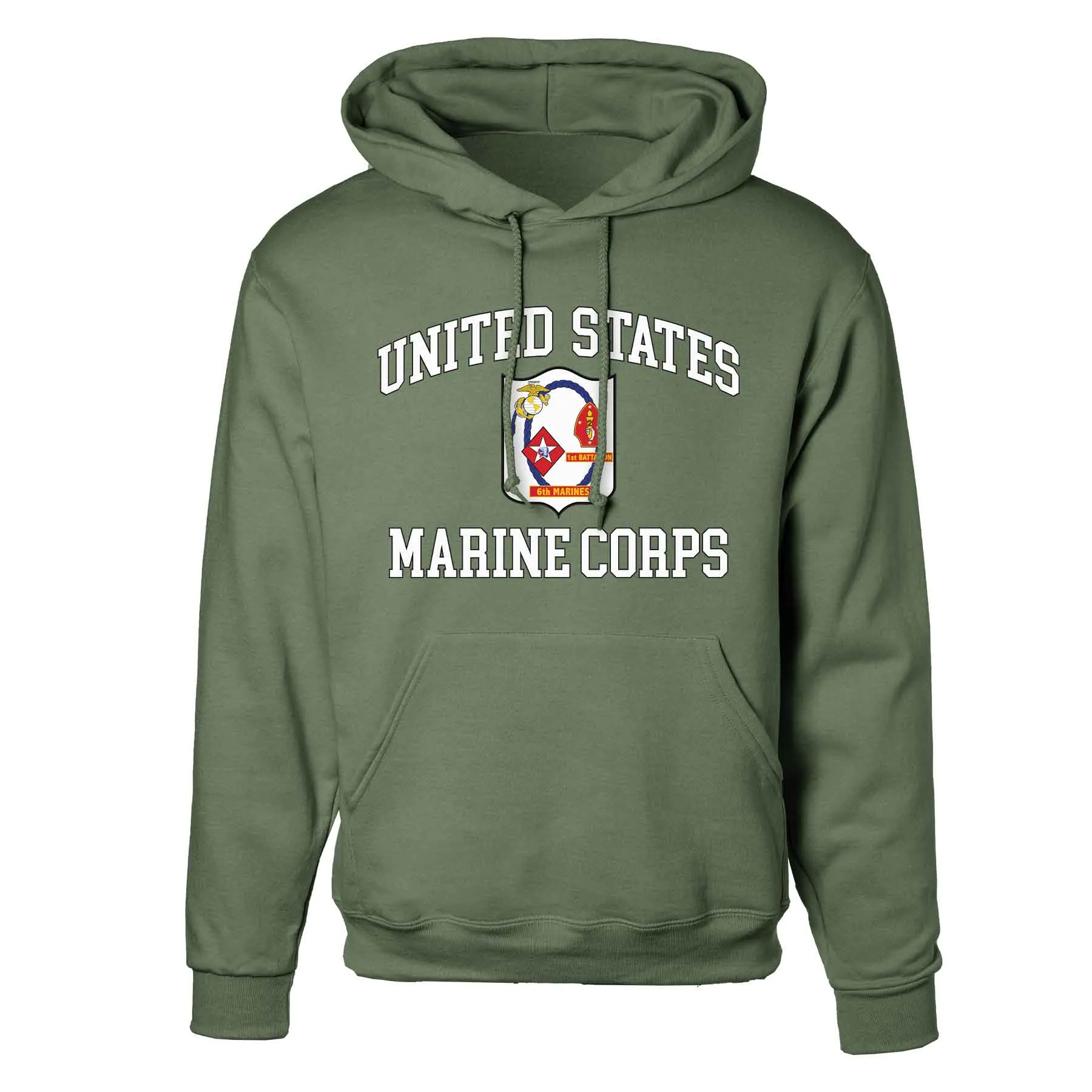 1st Battalion 6th Marines USMC Hoodie