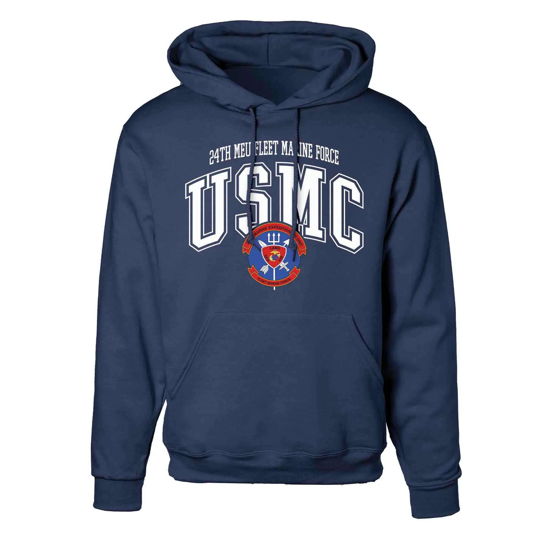 24th MEU Fleet Marine Force Arched Hoodie