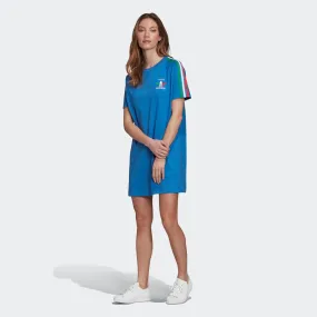 Adidas Originals Womens Italy Graphic Tee Dress - Stylish Casual Wear | GP1910