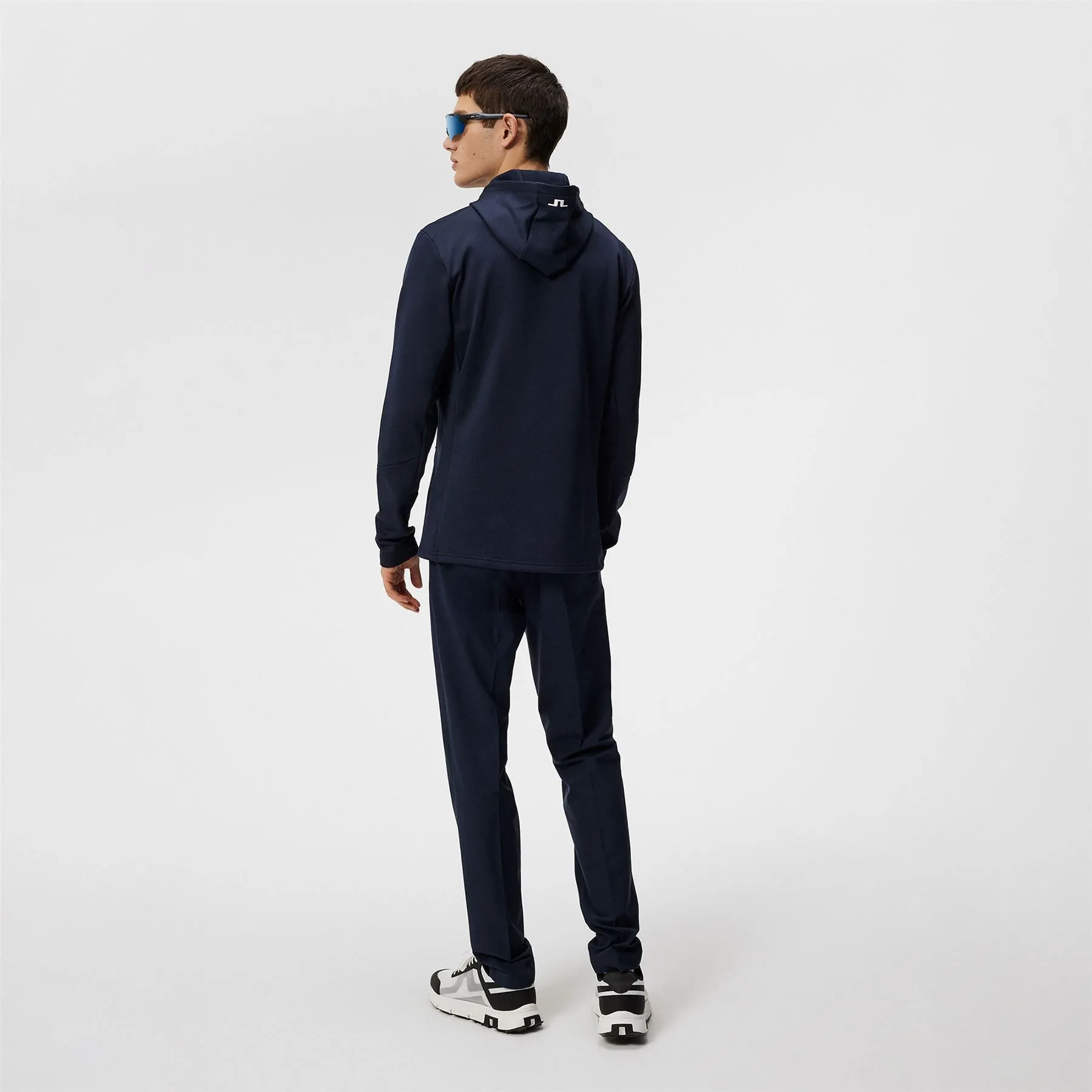 Aerial Regular Fit Quarter Zip Stretch Fleece Hoodie JL Navy - SS24