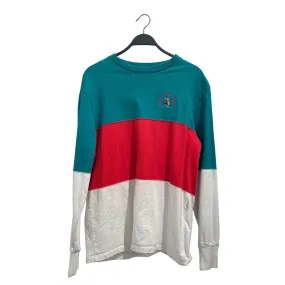 AIME LEON DORE/Sweatshirt/L/Cotton/BLU/BLUE RED WHITE/FISH ON BACK