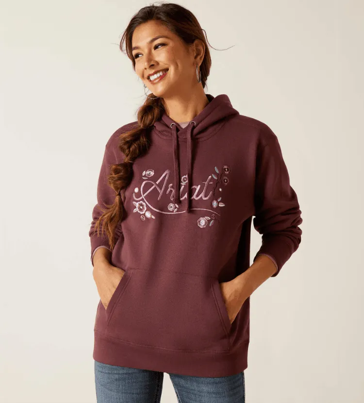 Ariat Women's Clove Brown Stories Hoodie 10047184