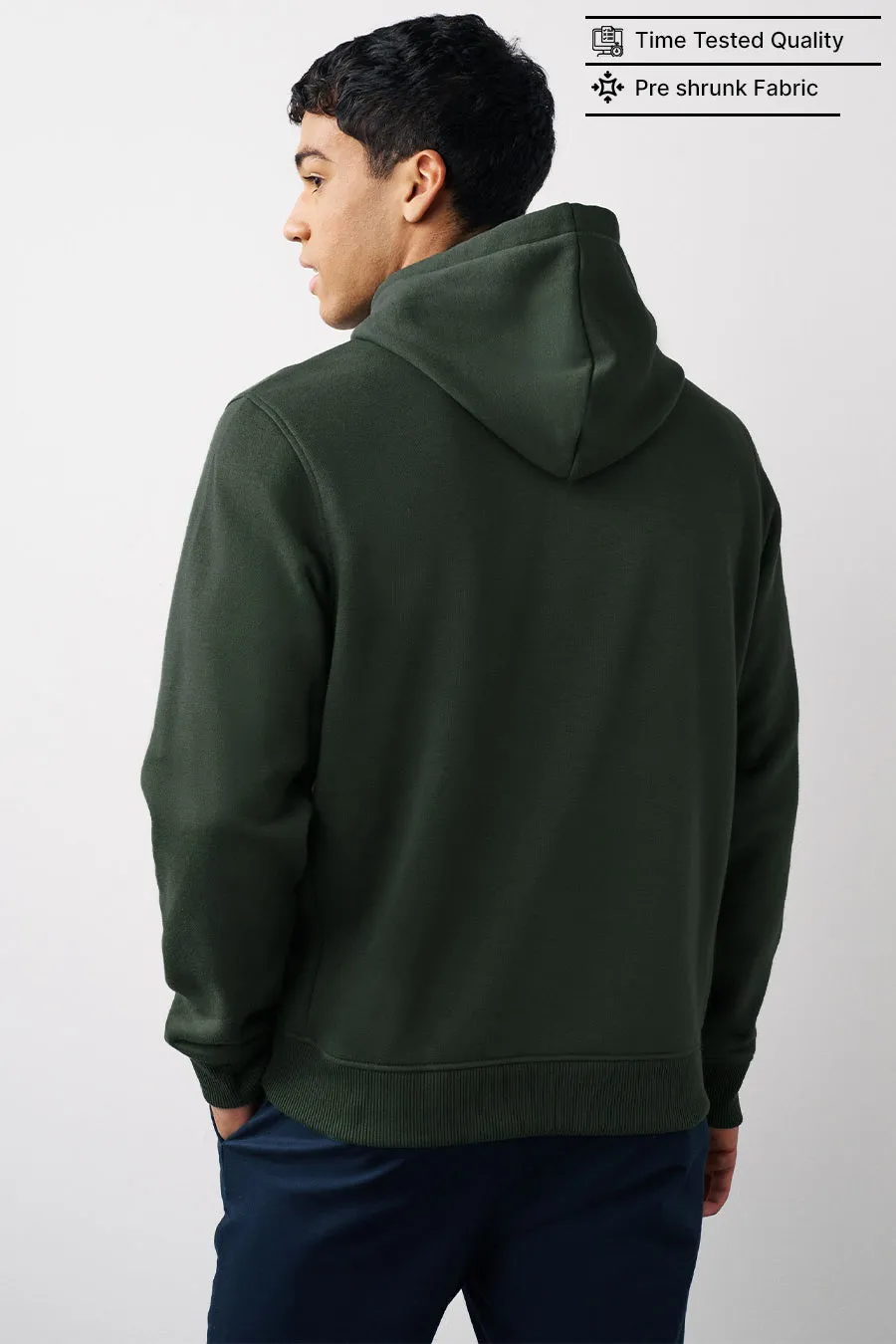 Army Green - Fleece Hoodie