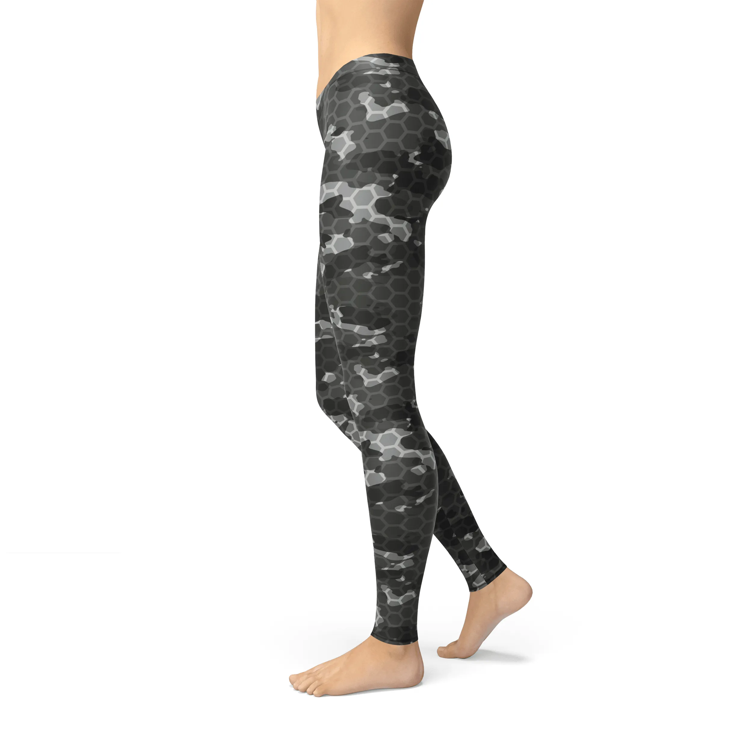 Avery Black Hex Camo Leggings