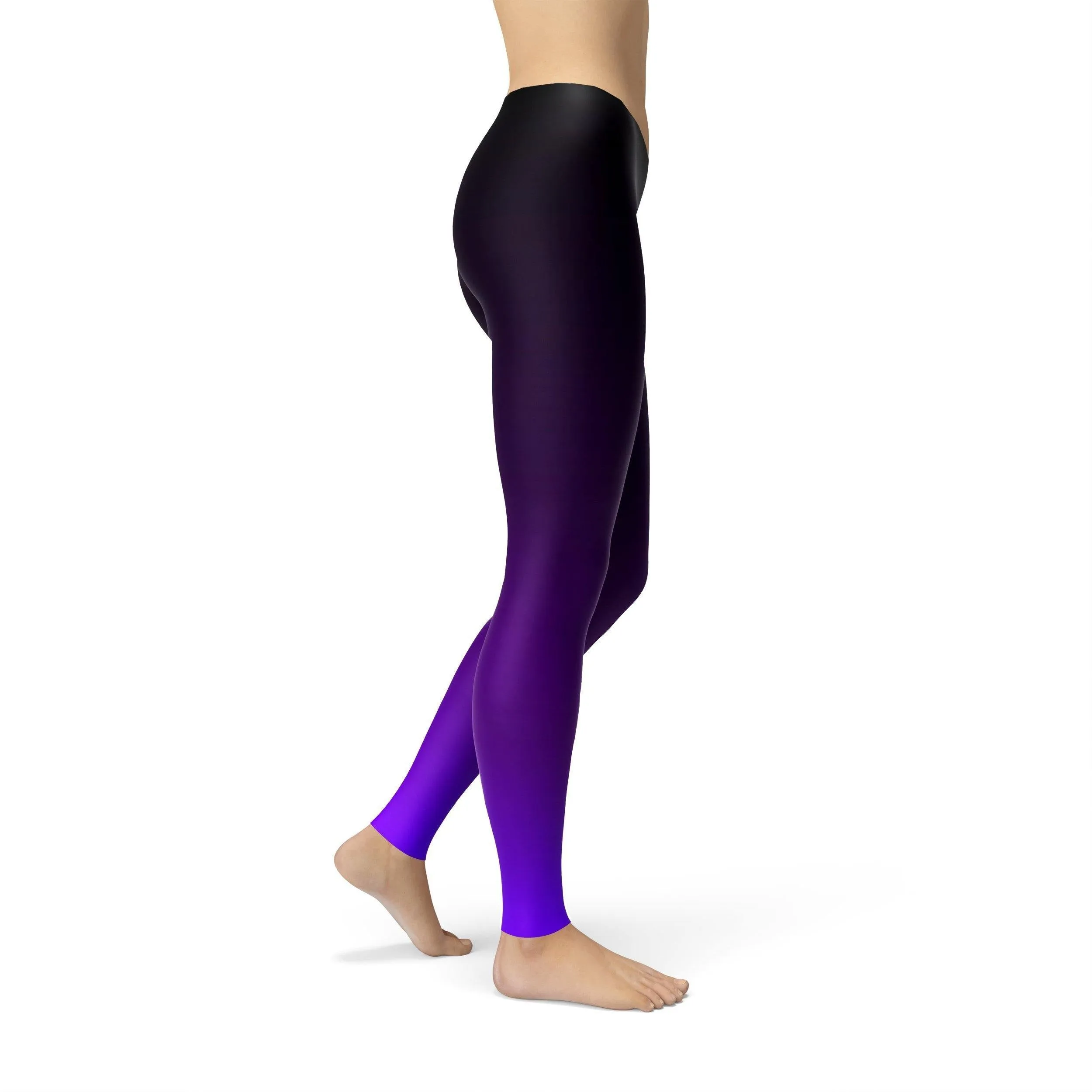 Avery Black Purple Ombre Leggings