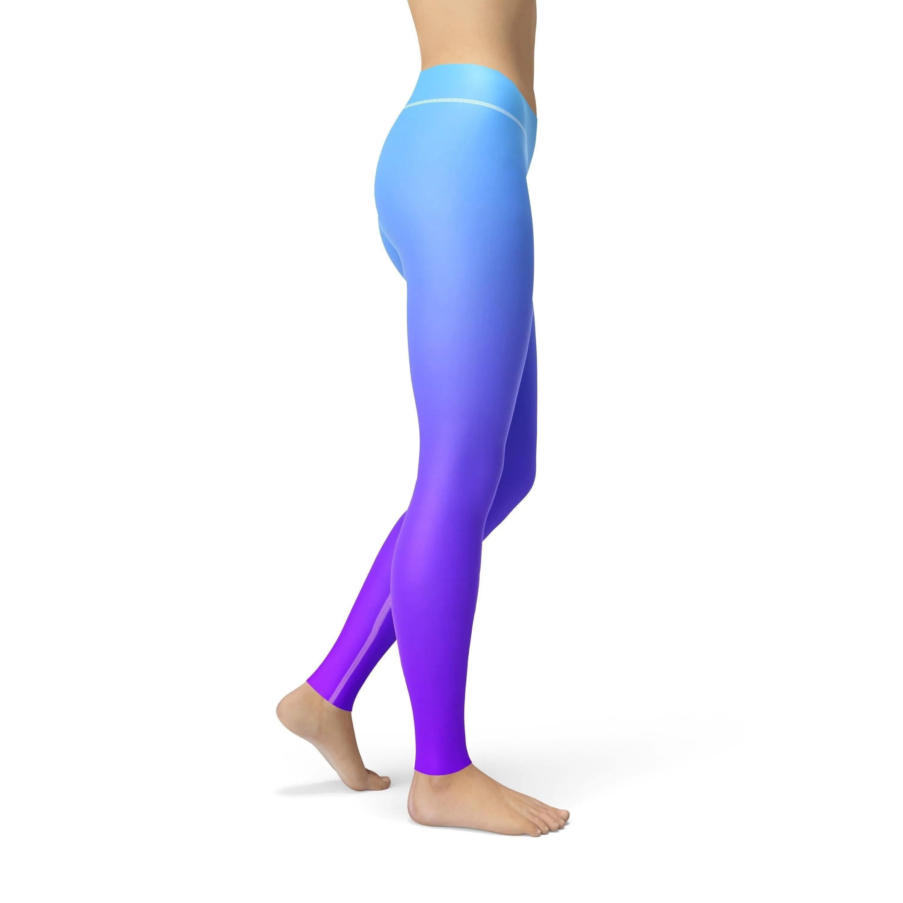 Avery Blue Purple Ombre Leggings