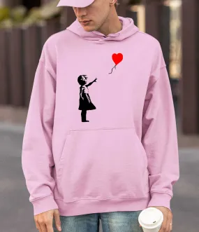 Banksy Hoodie - Girl with a Heart Baloon