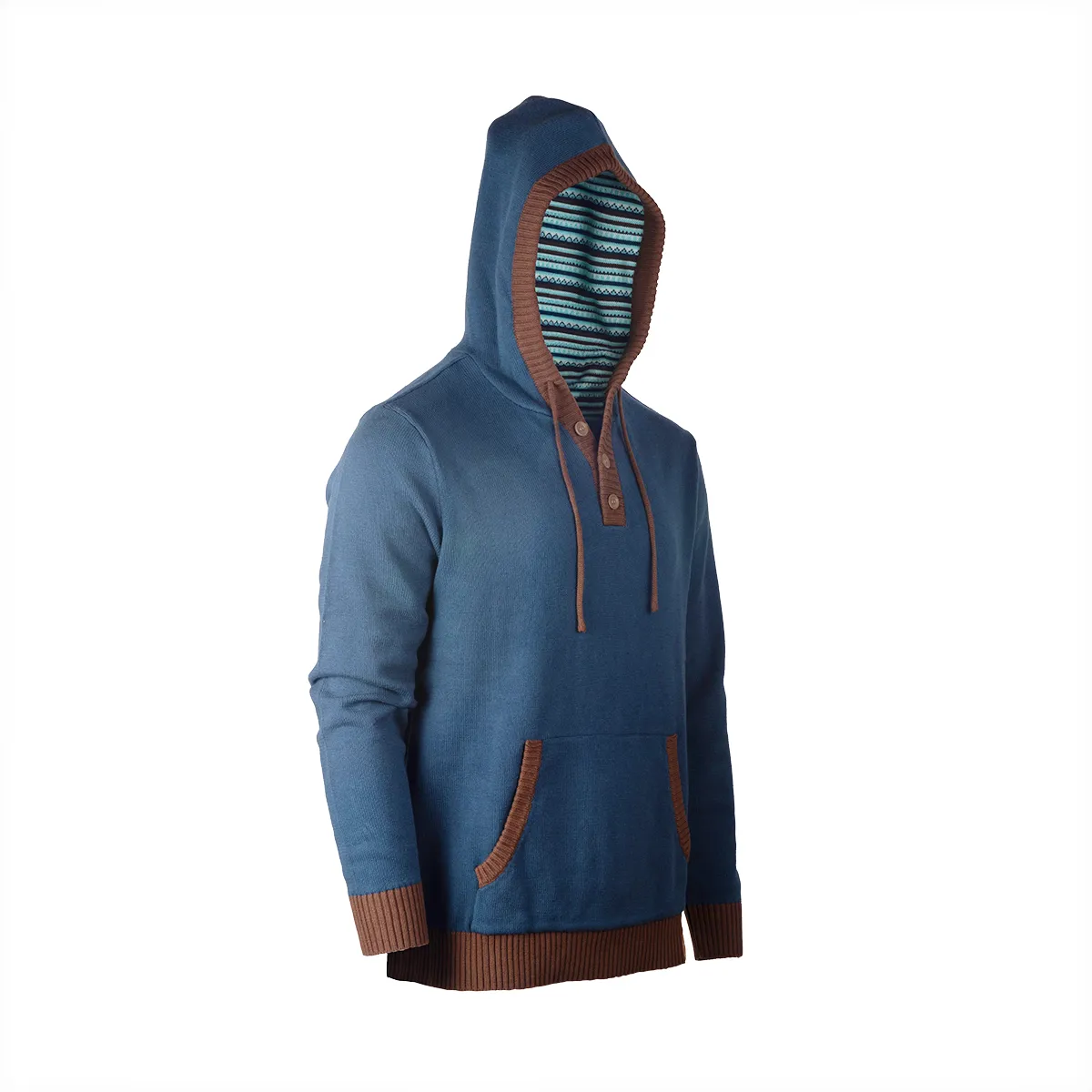 Stylish Chetney Pock OPea Pullover Knit Hoodie from the Bells Hells Collection