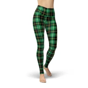 Beverly Green Plaid Leggings