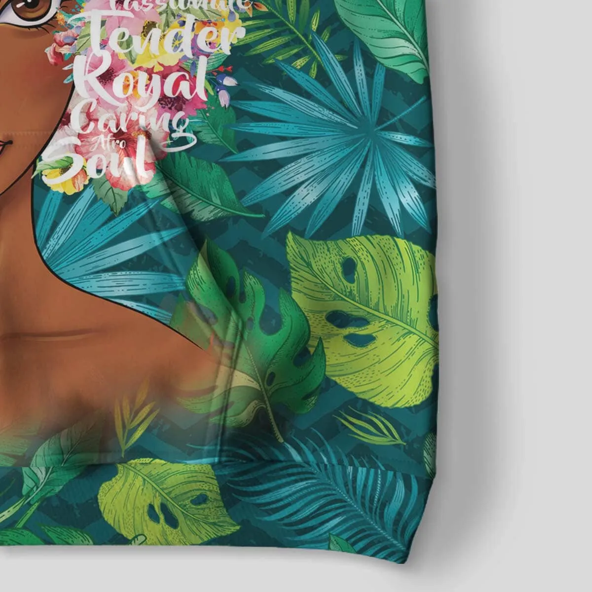 Black Girl Floral All-over Hoodie