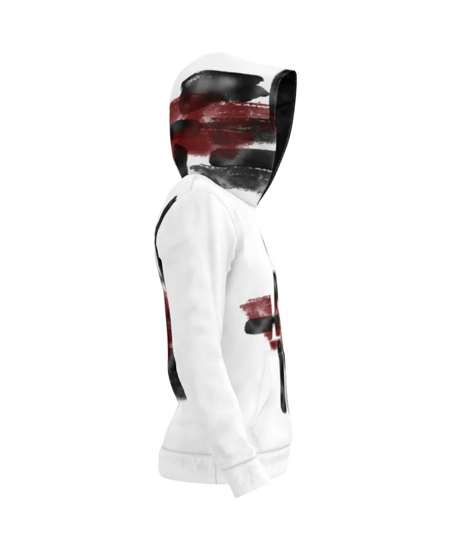 Brush Paint Pullover Hoodie