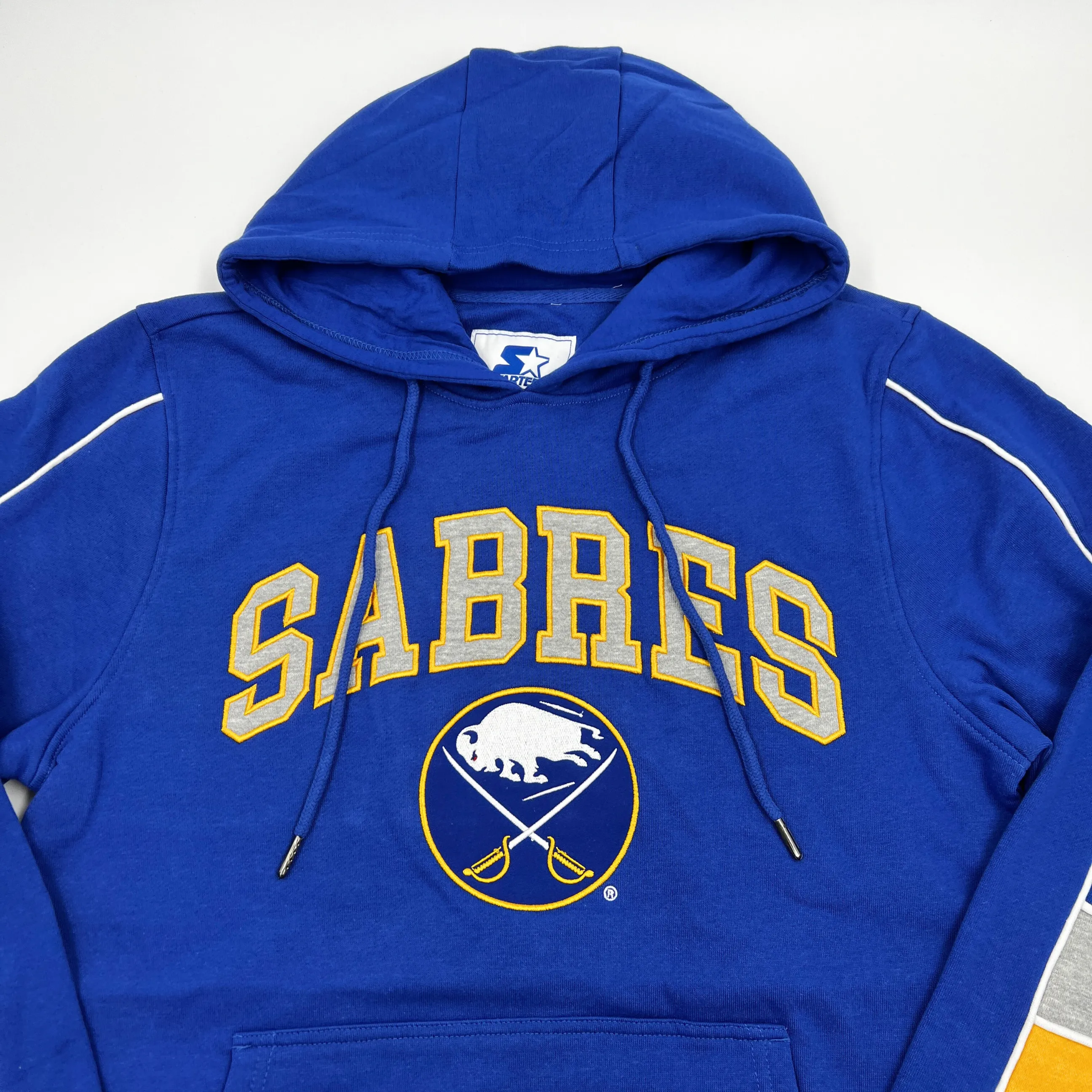 Buffalo Sabres Royal Fleece Captain Starter Hoodie