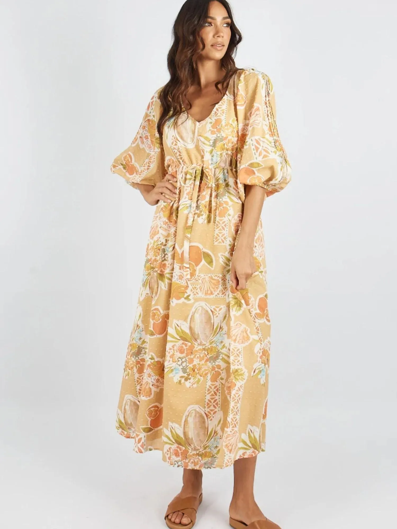 Cameo Maxi Dress | Tropical Print