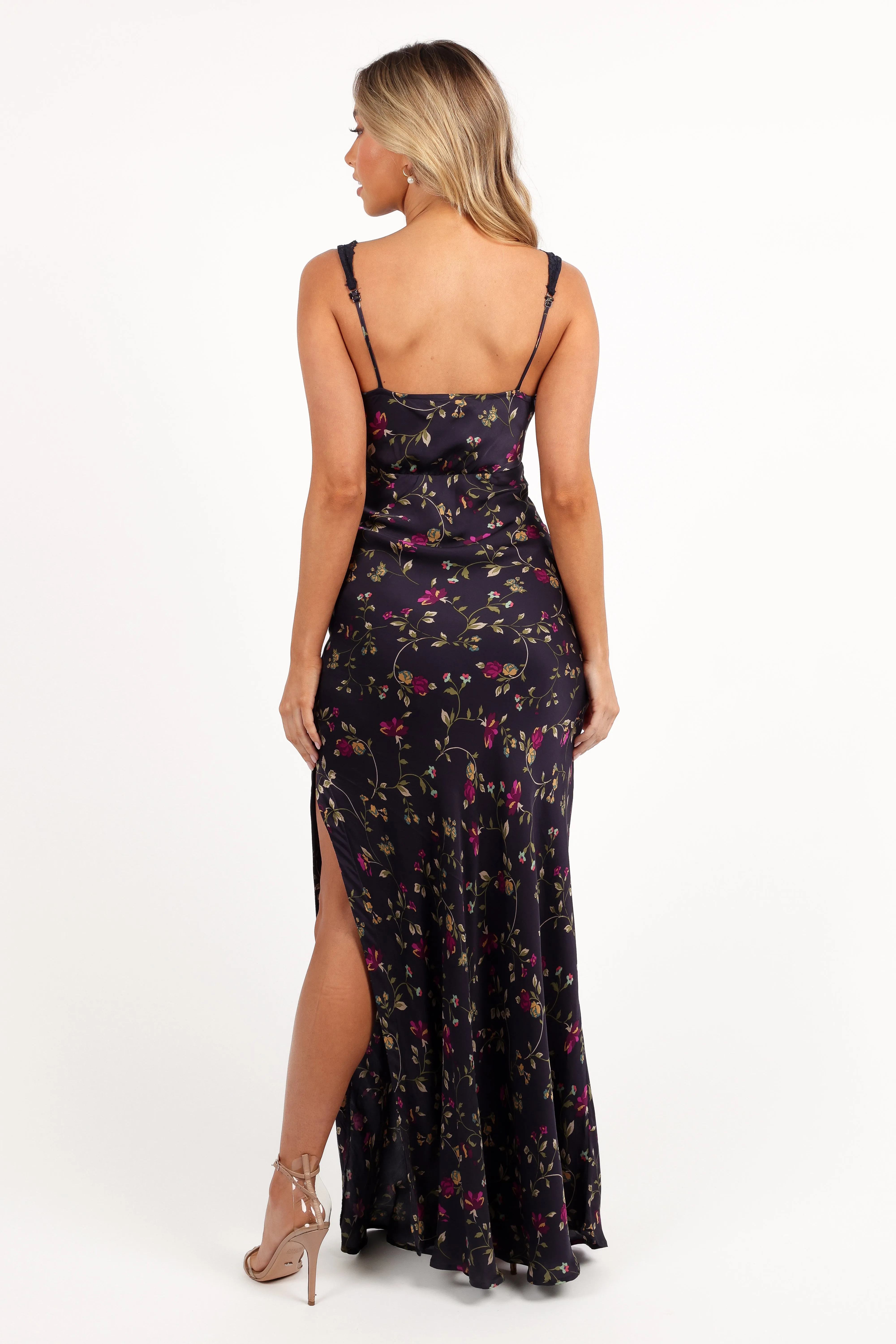 Cammy Maxi Slip Dress - Midnight Floral