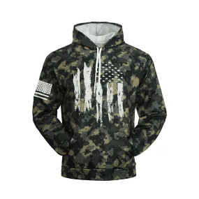 CAMO USA FLAG PRINTED HOODIE