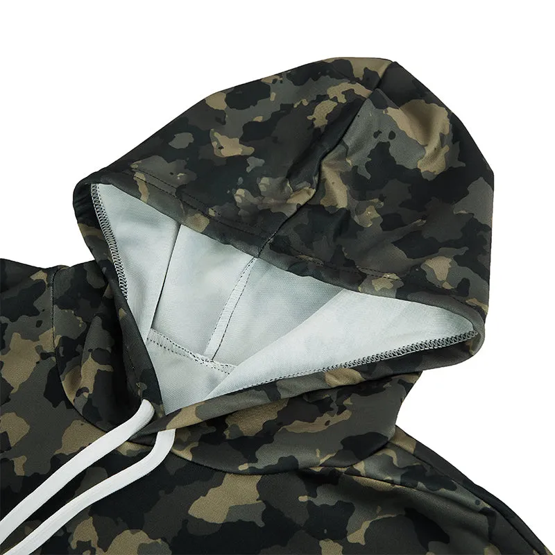 CAMO USA FLAG PRINTED HOODIE