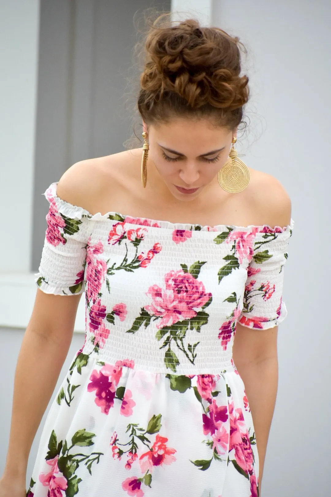 Can't Contain White Floral Dress