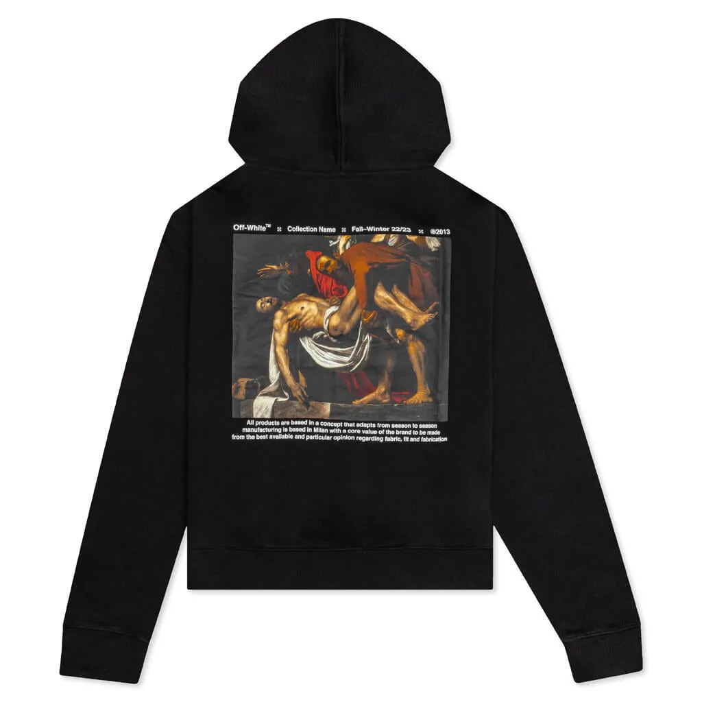 Caravaggio Deposition Over Hoodie - Black/White