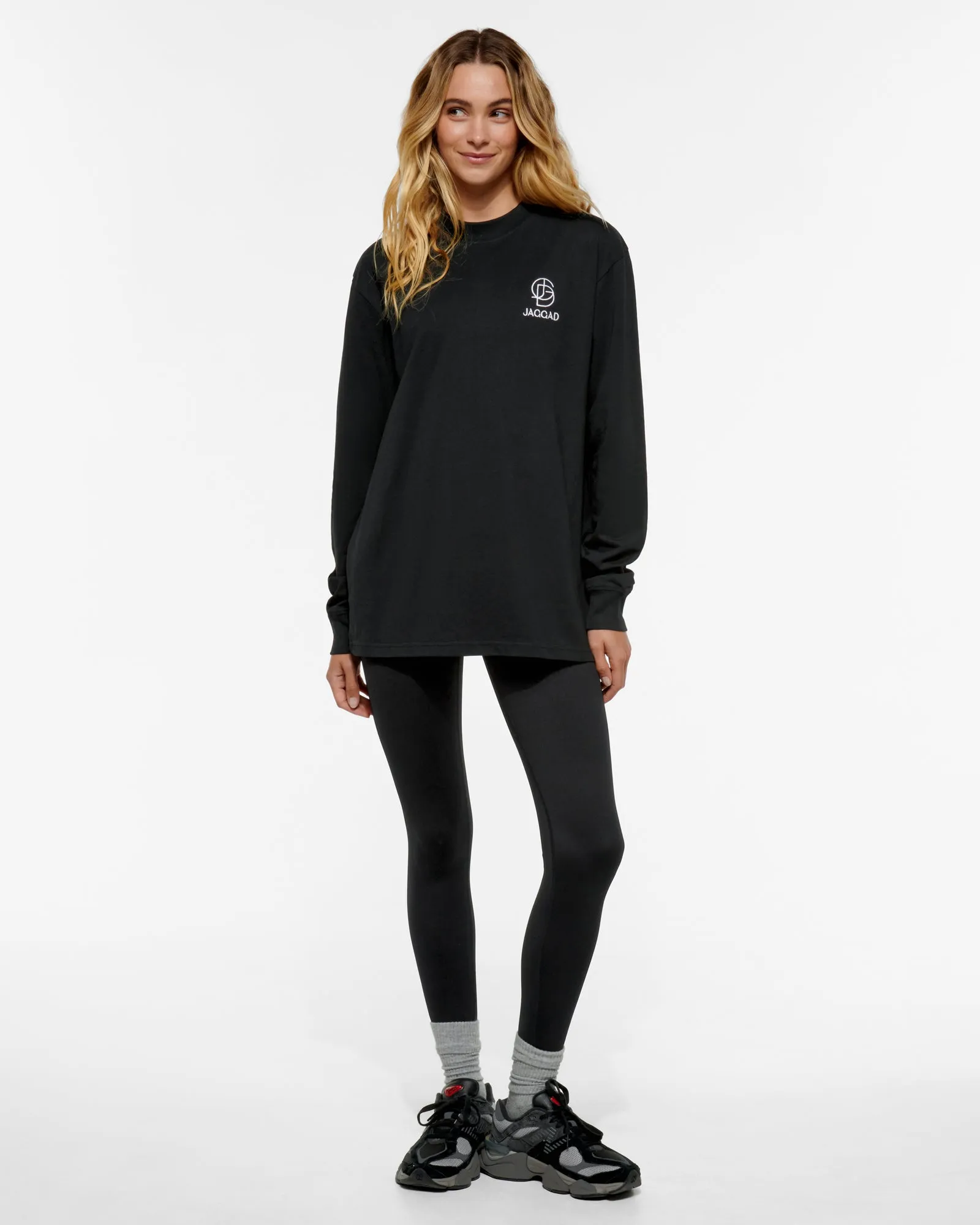 CHAMONIX OVERSIZED LONG SLEEVE TEE BLACK