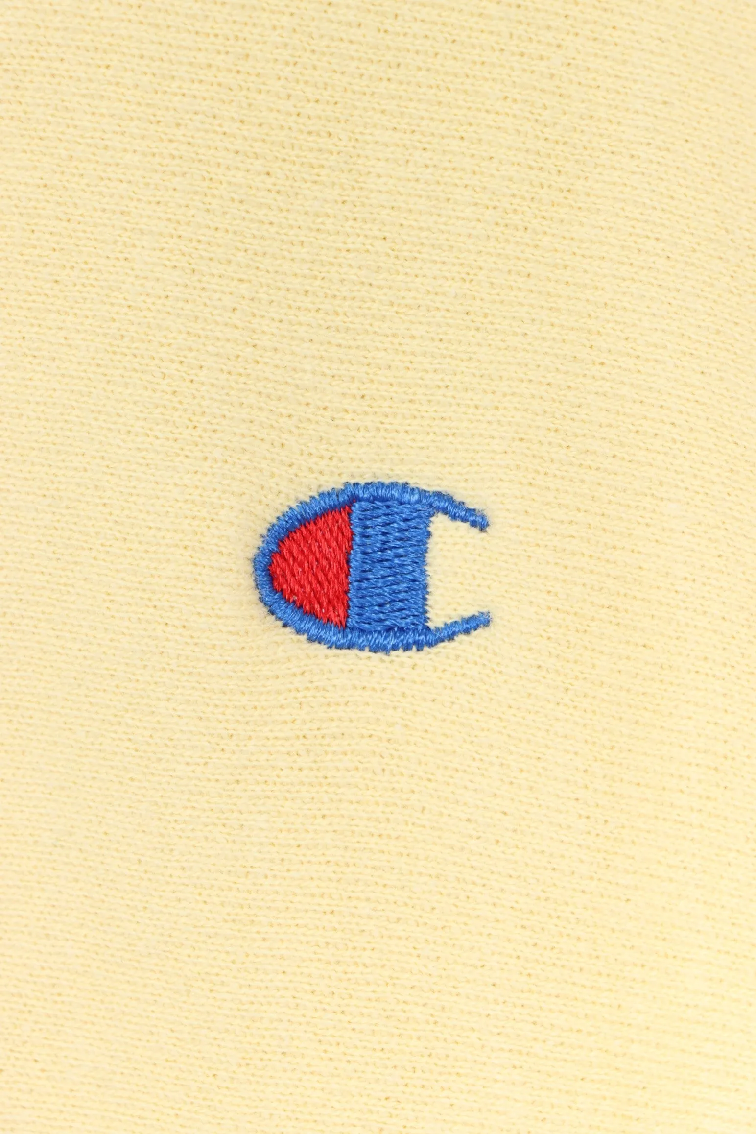 CHAMPION Reverse Weave Light Yellow Sweatshirt USA Made (L)