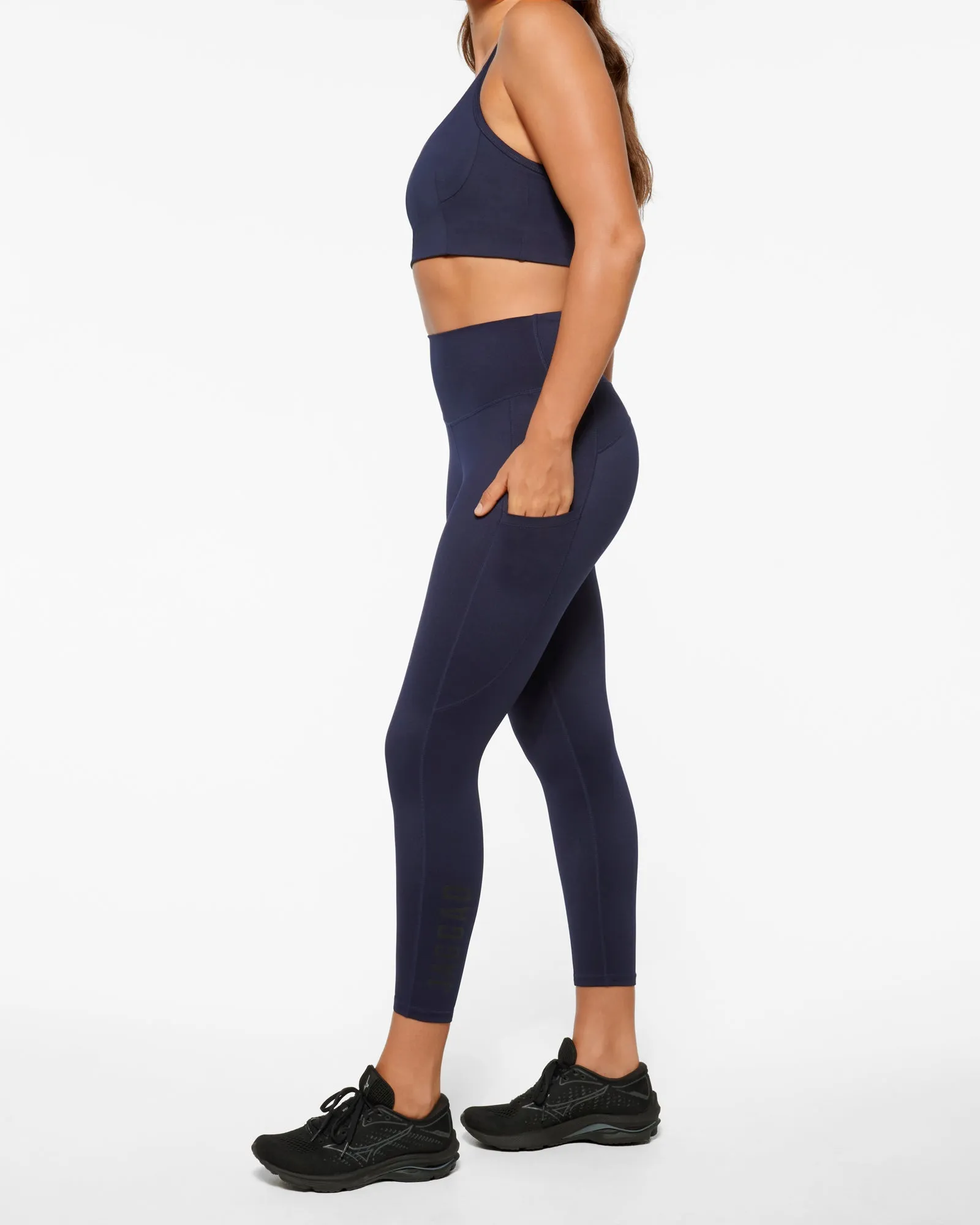 Classic 7/8 HIGH WAIST Pocket Legging Navy