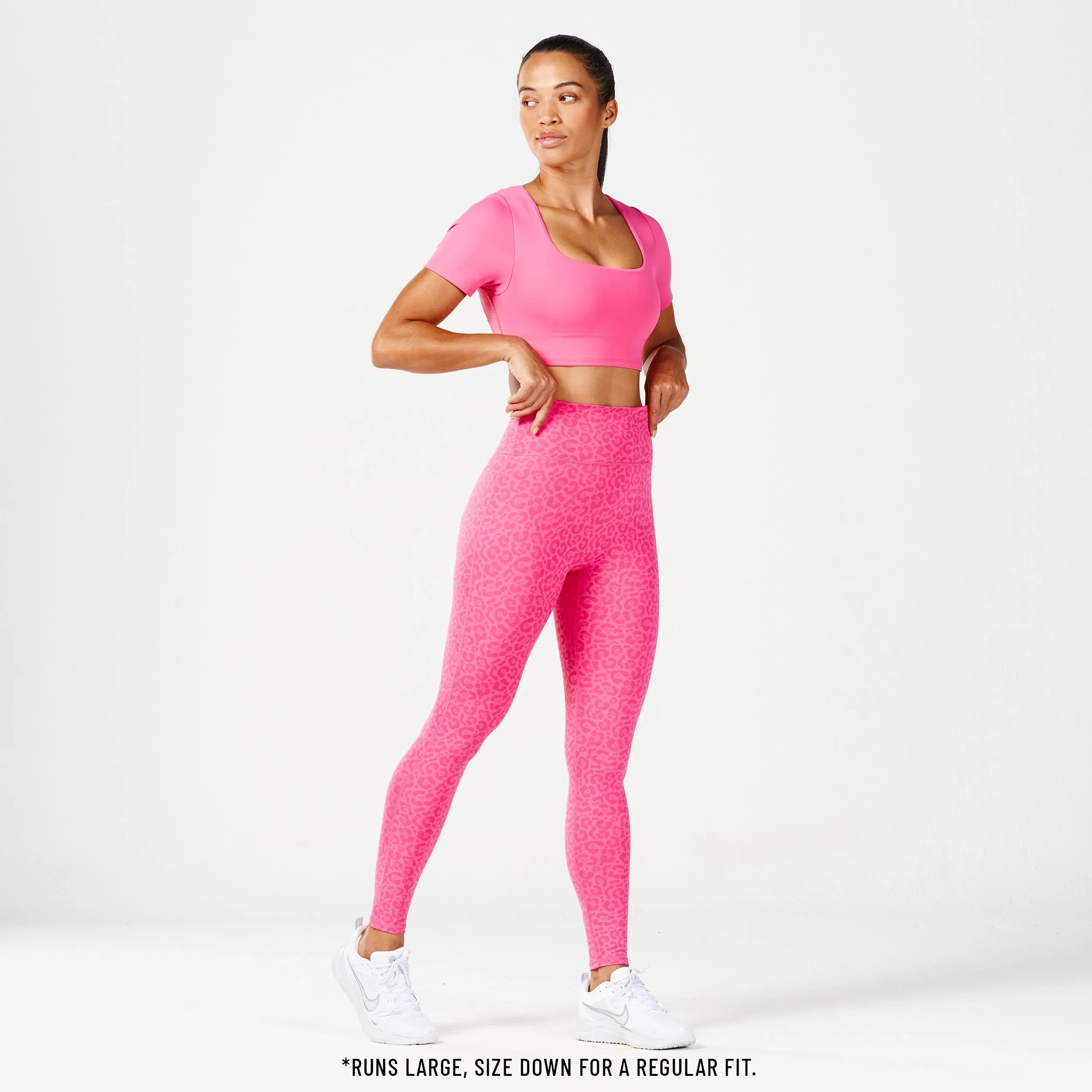 Core Agile ACT Leggings 27" - Hot Pink Print