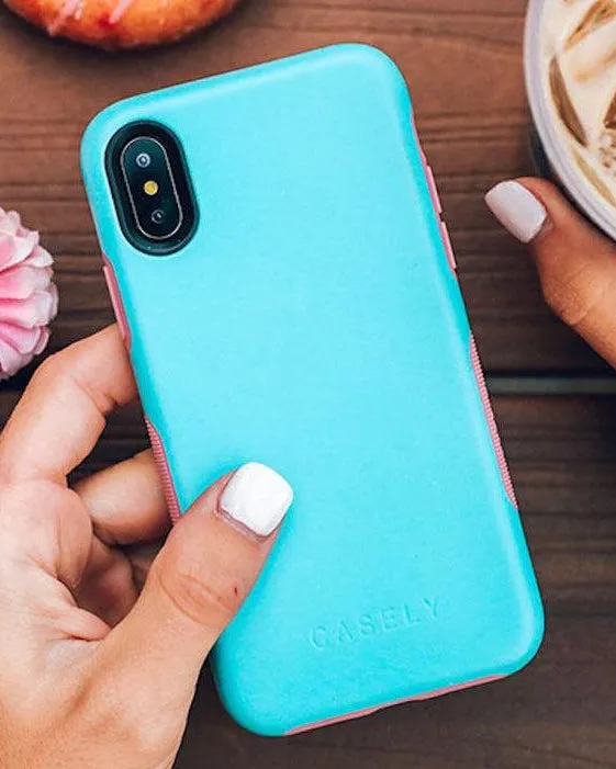 Cotton Candy Electric Blue on Pink | Ultra-Protective Bold Case