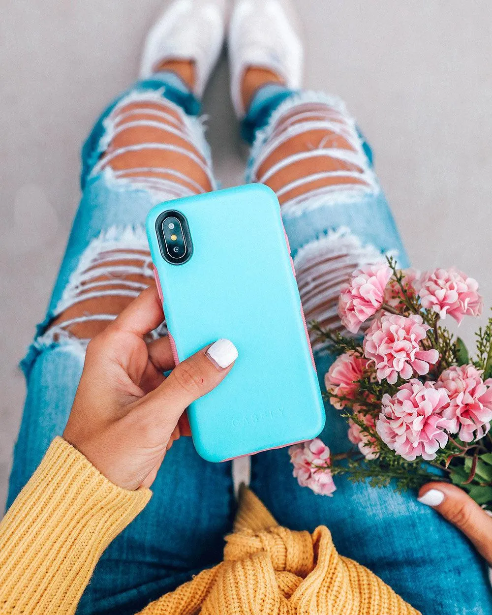 Cotton Candy Electric Blue on Pink | Ultra-Protective Bold Case