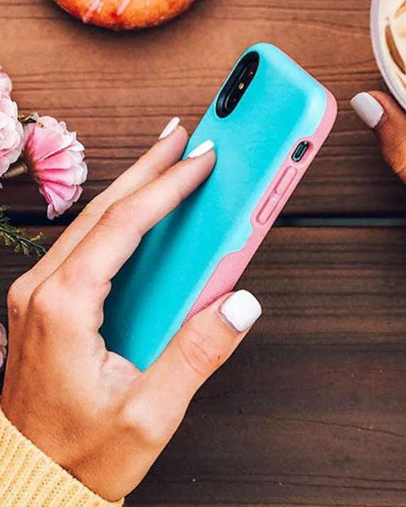 Cotton Candy Electric Blue on Pink | Ultra-Protective Bold Case