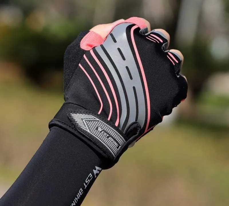 Cycling Gloves Half Finger Anti Slip Shockproof Bike Gloves Gel Pad Summer Women Men Sports MTB Road Bicycle Gloves