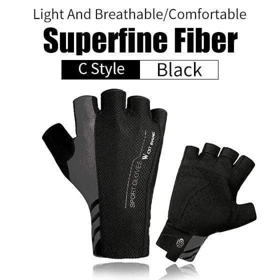 Cycling Gloves Half Finger Anti Slip Shockproof Bike Gloves Gel Pad Summer Women Men Sports MTB Road Bicycle Gloves