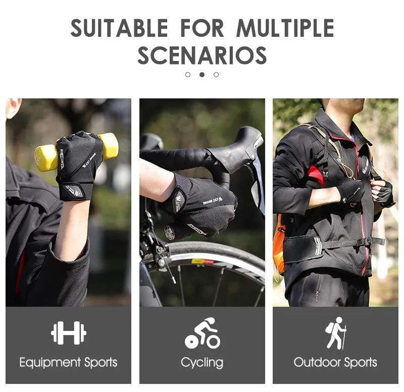 Cycling Gloves Half Finger Anti Slip Shockproof Bike Gloves Gel Pad Summer Women Men Sports MTB Road Bicycle Gloves