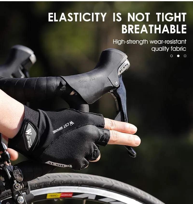 Cycling Gloves Half Finger Anti Slip Shockproof Bike Gloves Gel Pad Summer Women Men Sports MTB Road Bicycle Gloves