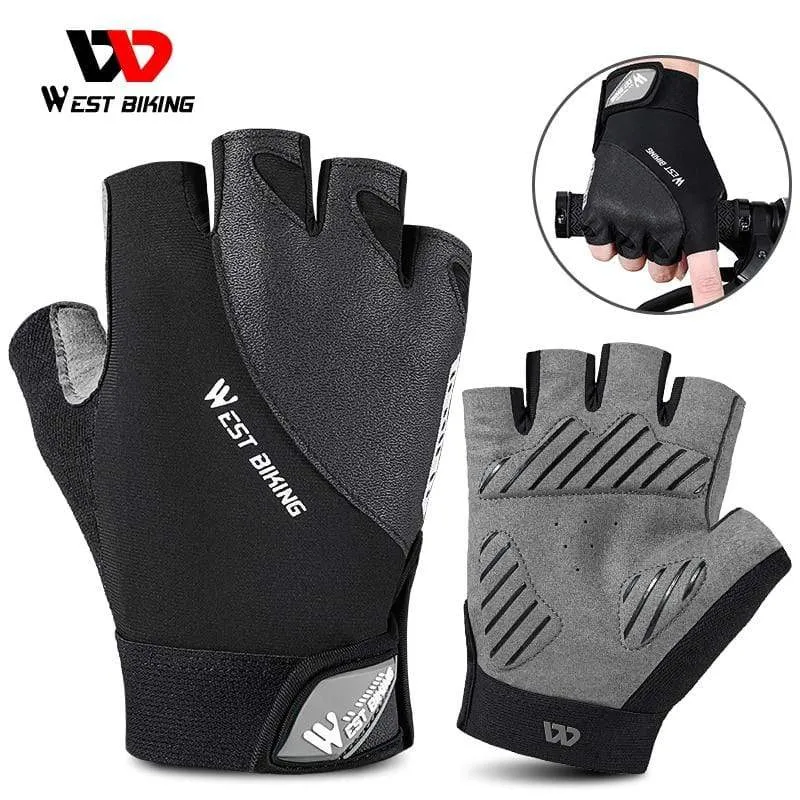 Cycling Gloves Half Finger Anti Slip Shockproof Bike Gloves Gel Pad Summer Women Men Sports MTB Road Bicycle Gloves