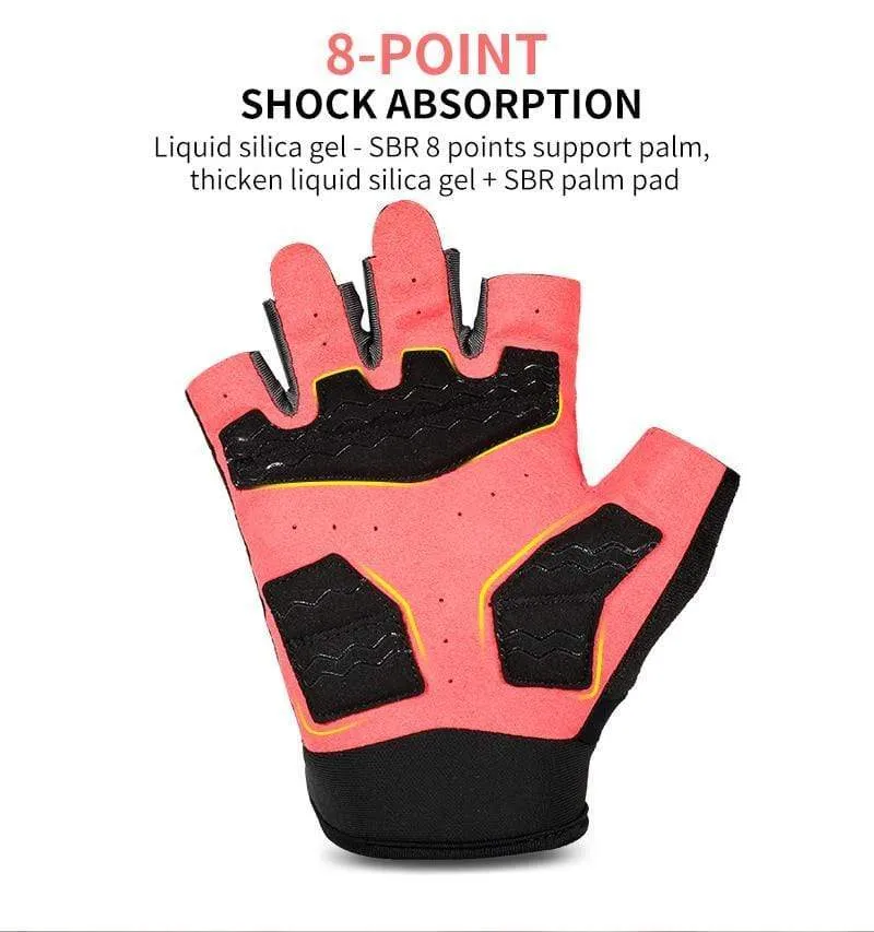 Cycling Gloves Half Finger Anti Slip Shockproof Bike Gloves Gel Pad Summer Women Men Sports MTB Road Bicycle Gloves