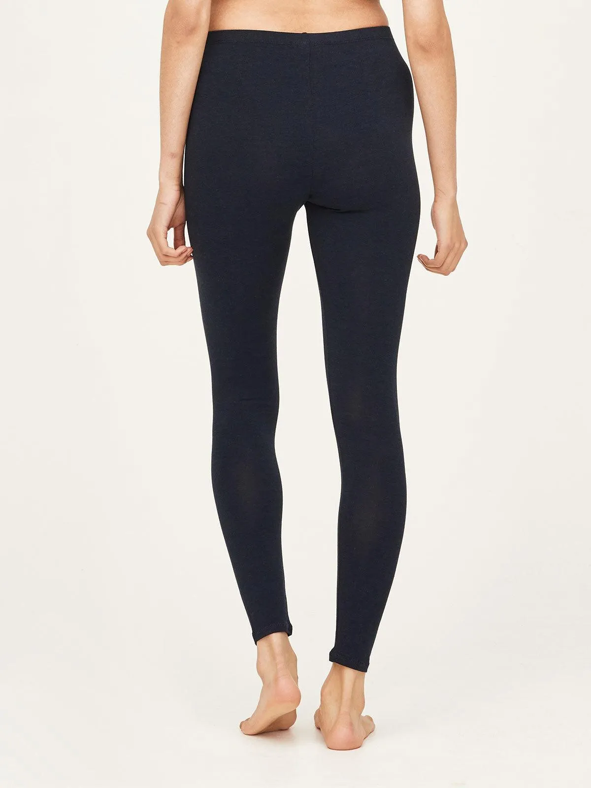 Essential Organic Cotton Leggings - Navy