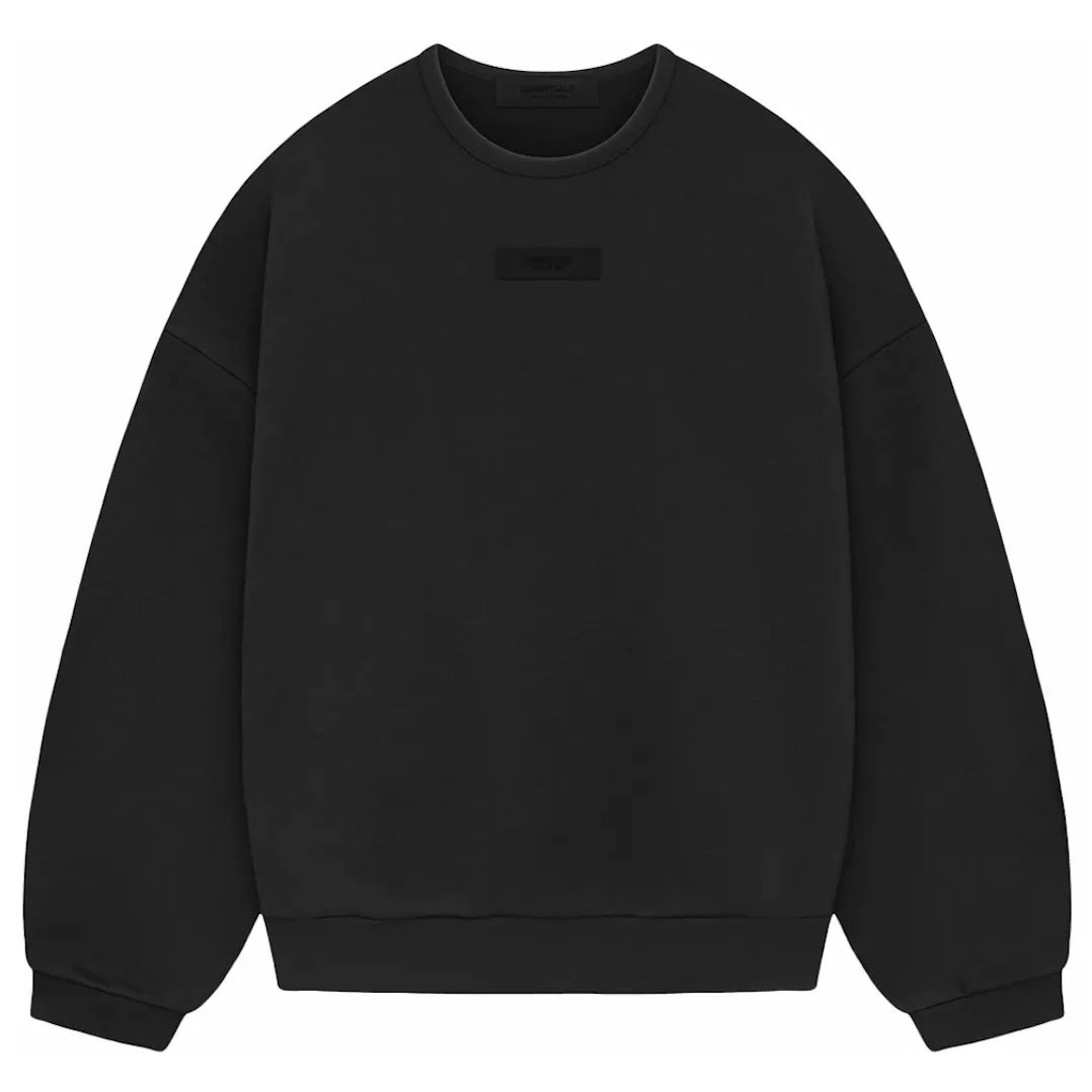 FEAR OF GOD Essentials crewneck sweatshirt jet black (SS24)