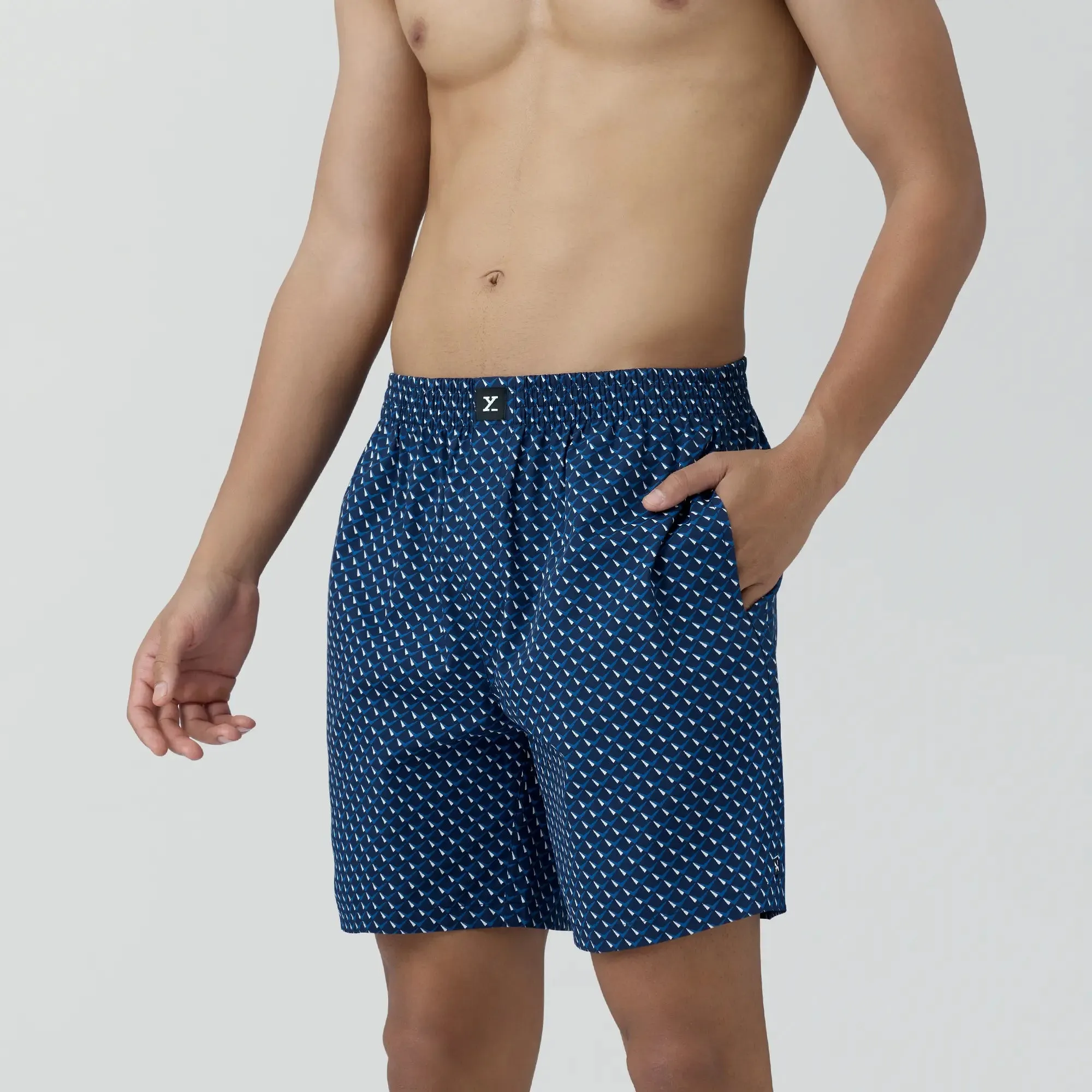 Flat 40% off on Astor Cotton Boxer Shorts Arrow Blue