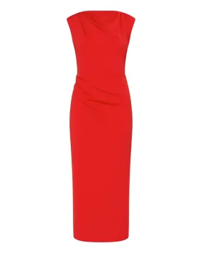 Flo Jersey Midi Dress (Red)