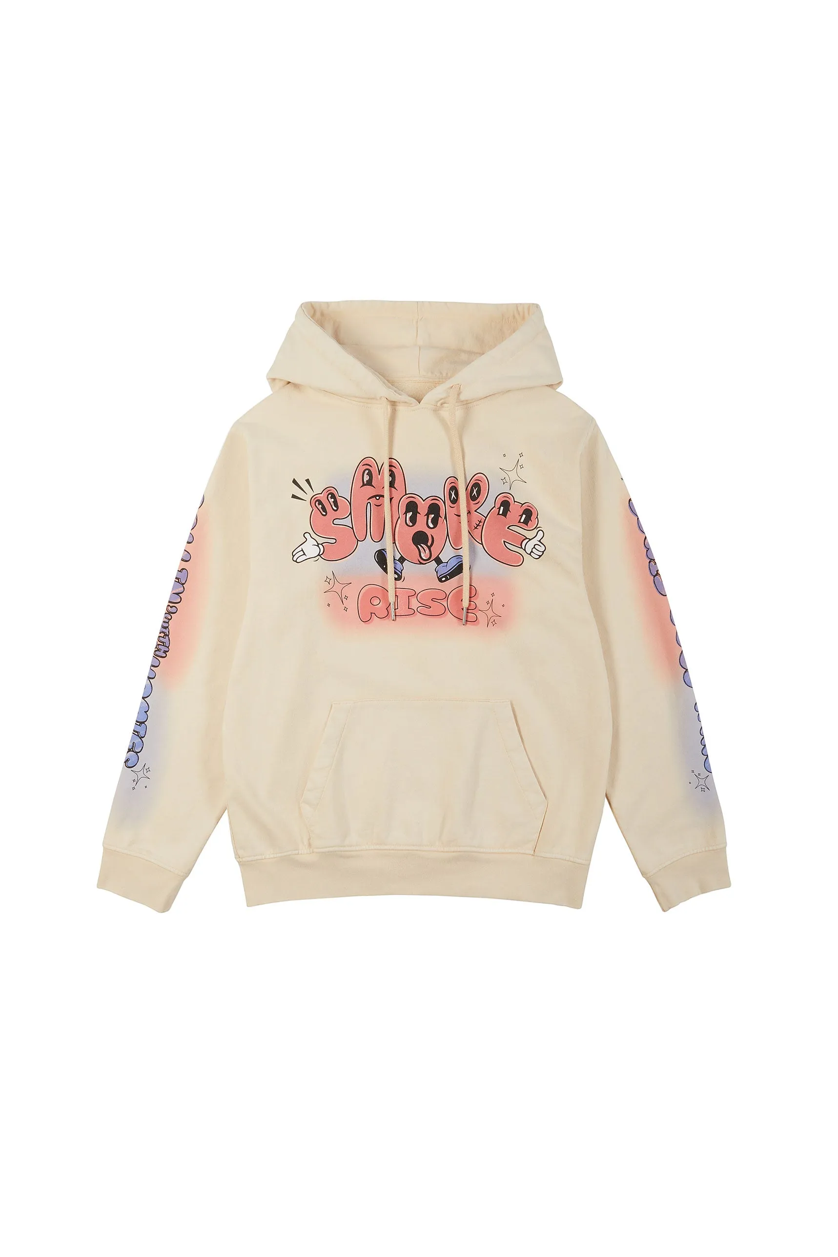 Fun French Terry Pullover Hoody - Cream