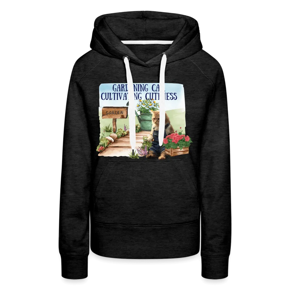 Gardening Cat, Cultivating Cuteness - Women’s Premium Hoodie