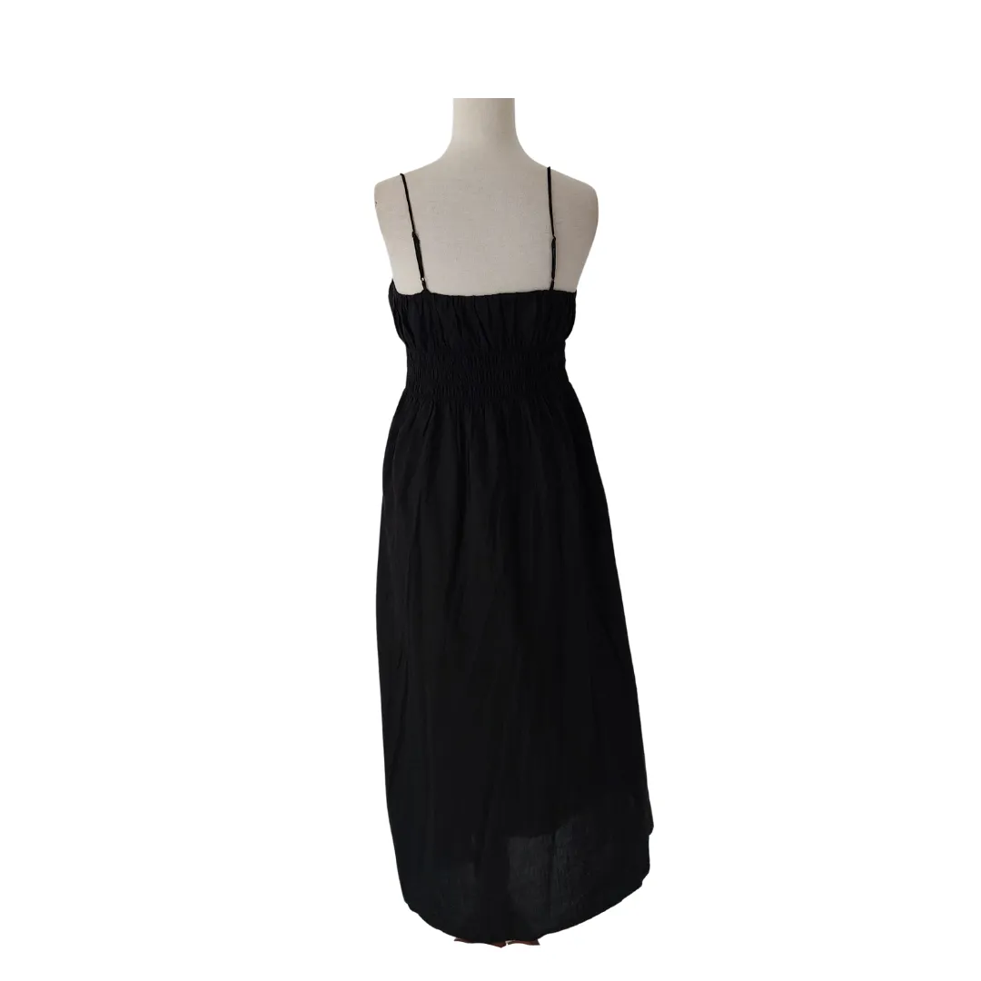 H&M Black Spaghetti Midi Dress | gently used |