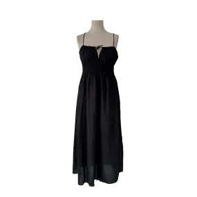 H&M Black Spaghetti Midi Dress | gently used |