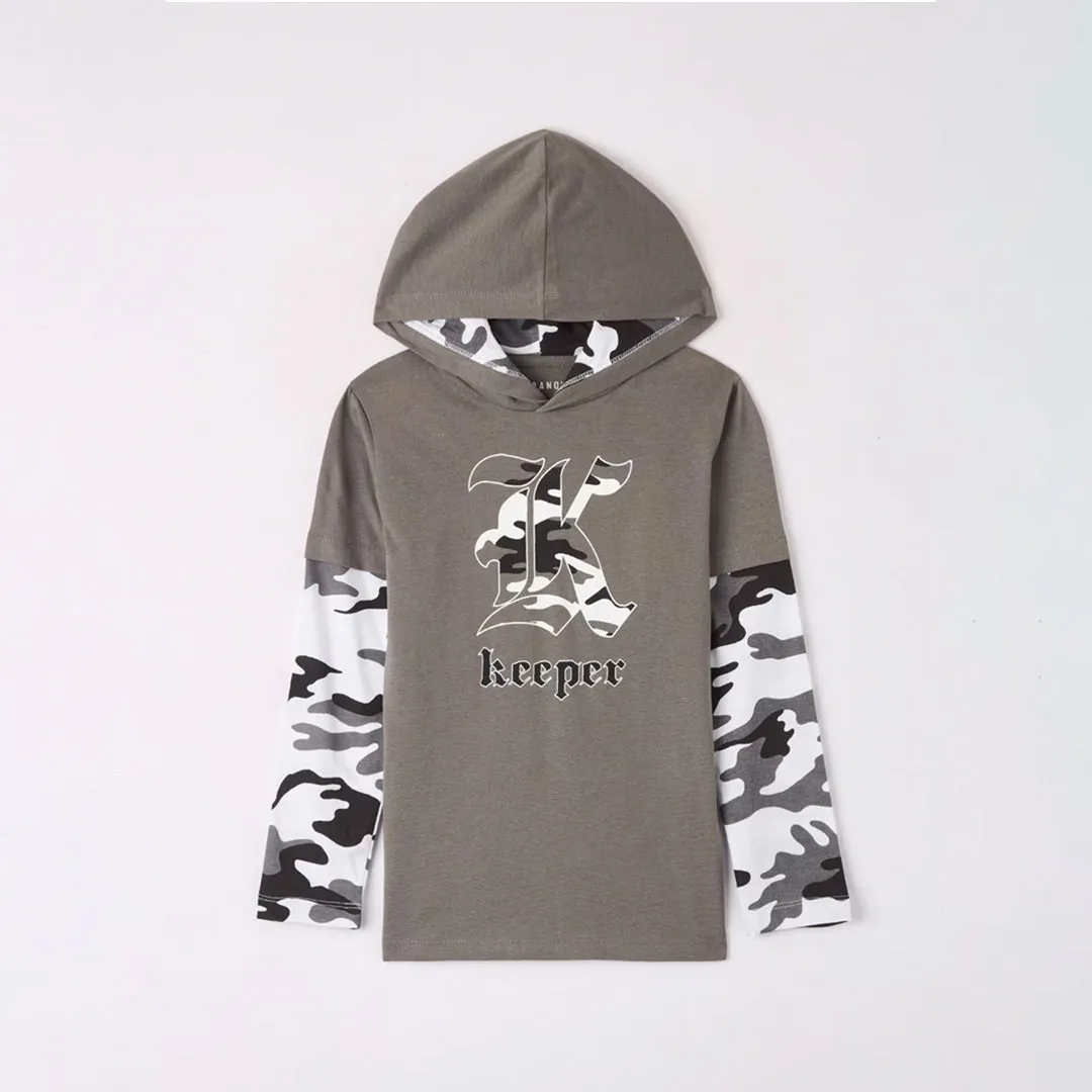 Hooded Long Sleeve T-Shirt