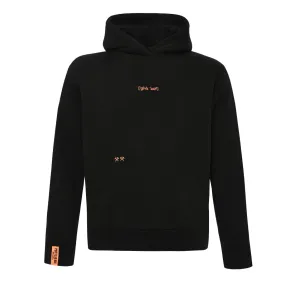 Hoodie "GKÜCK AUF" Schwarz / Orange