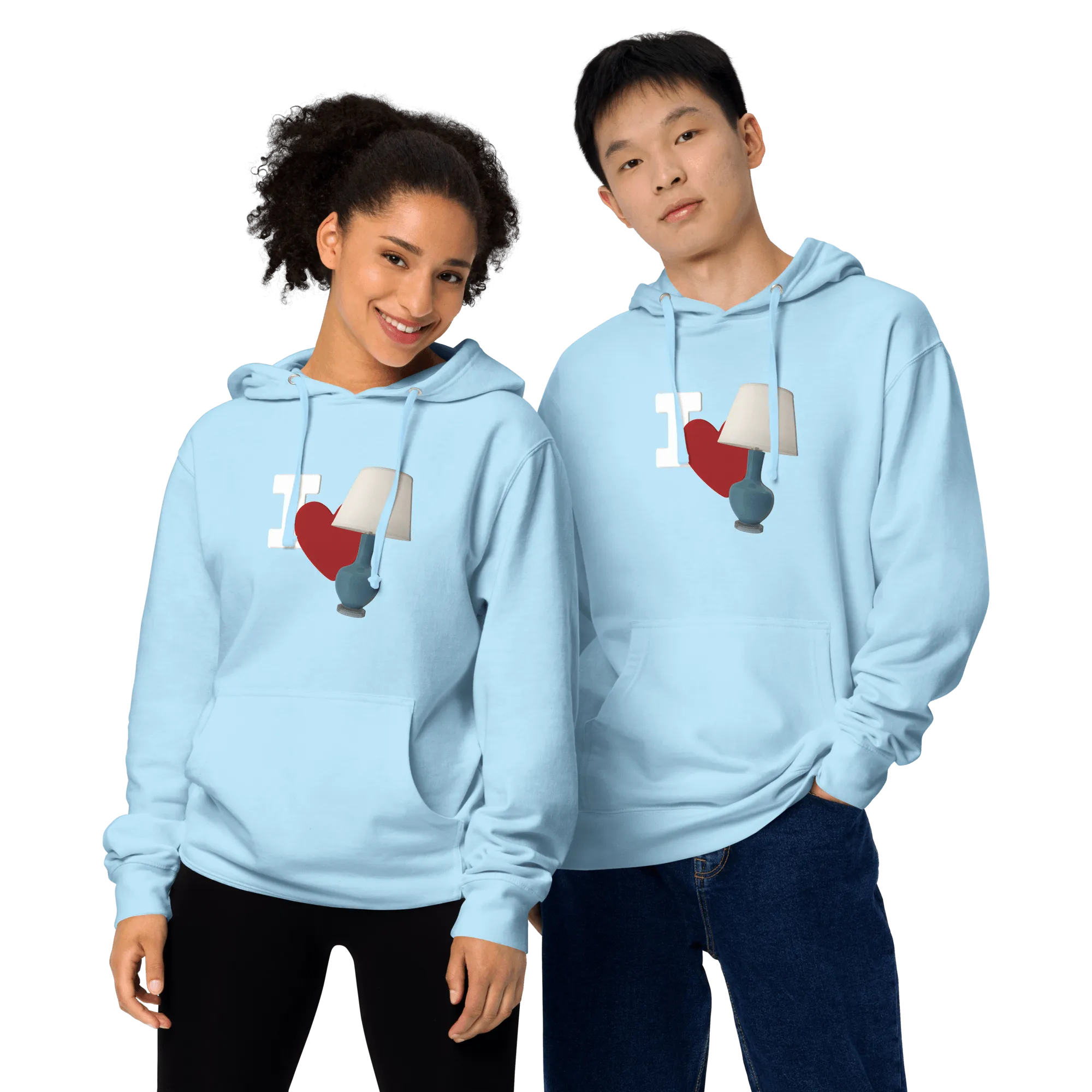 I Love Lamp Unisex Hoodie