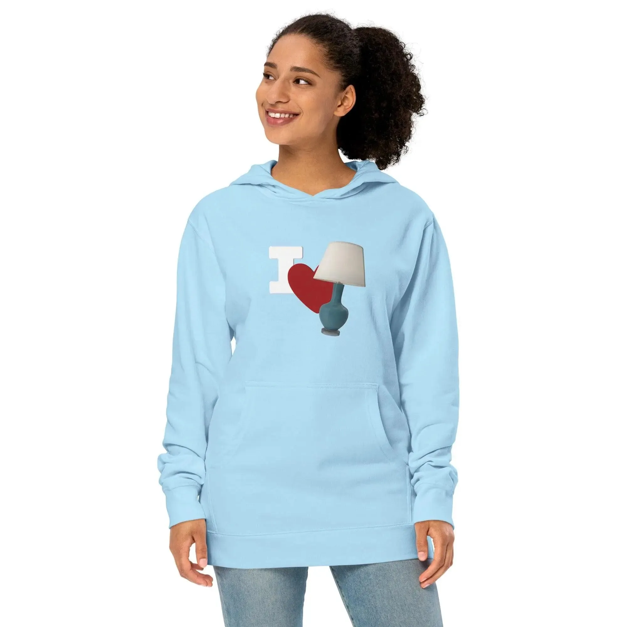 I Love Lamp Unisex Hoodie