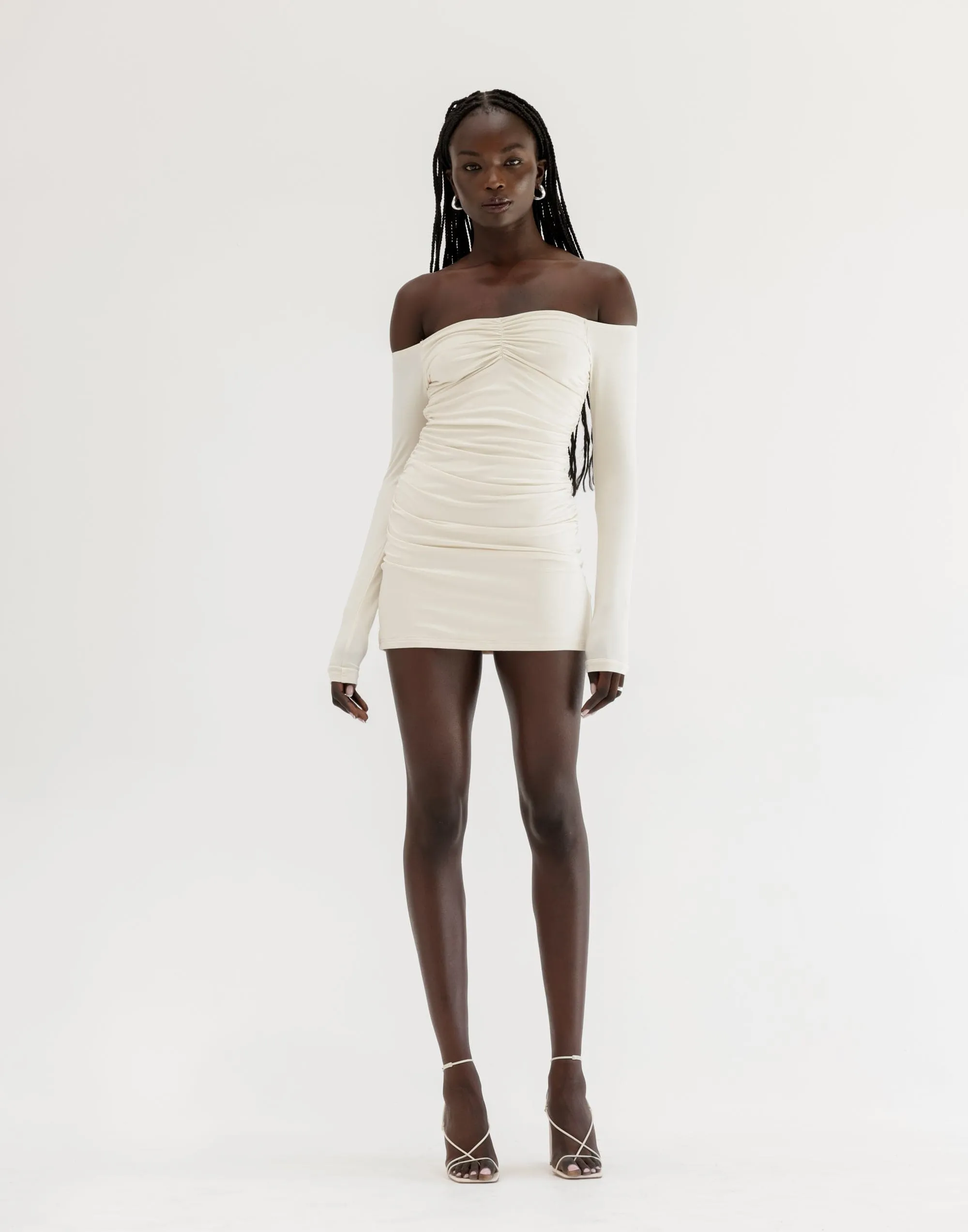 Josephine Mini Dress (Cream)