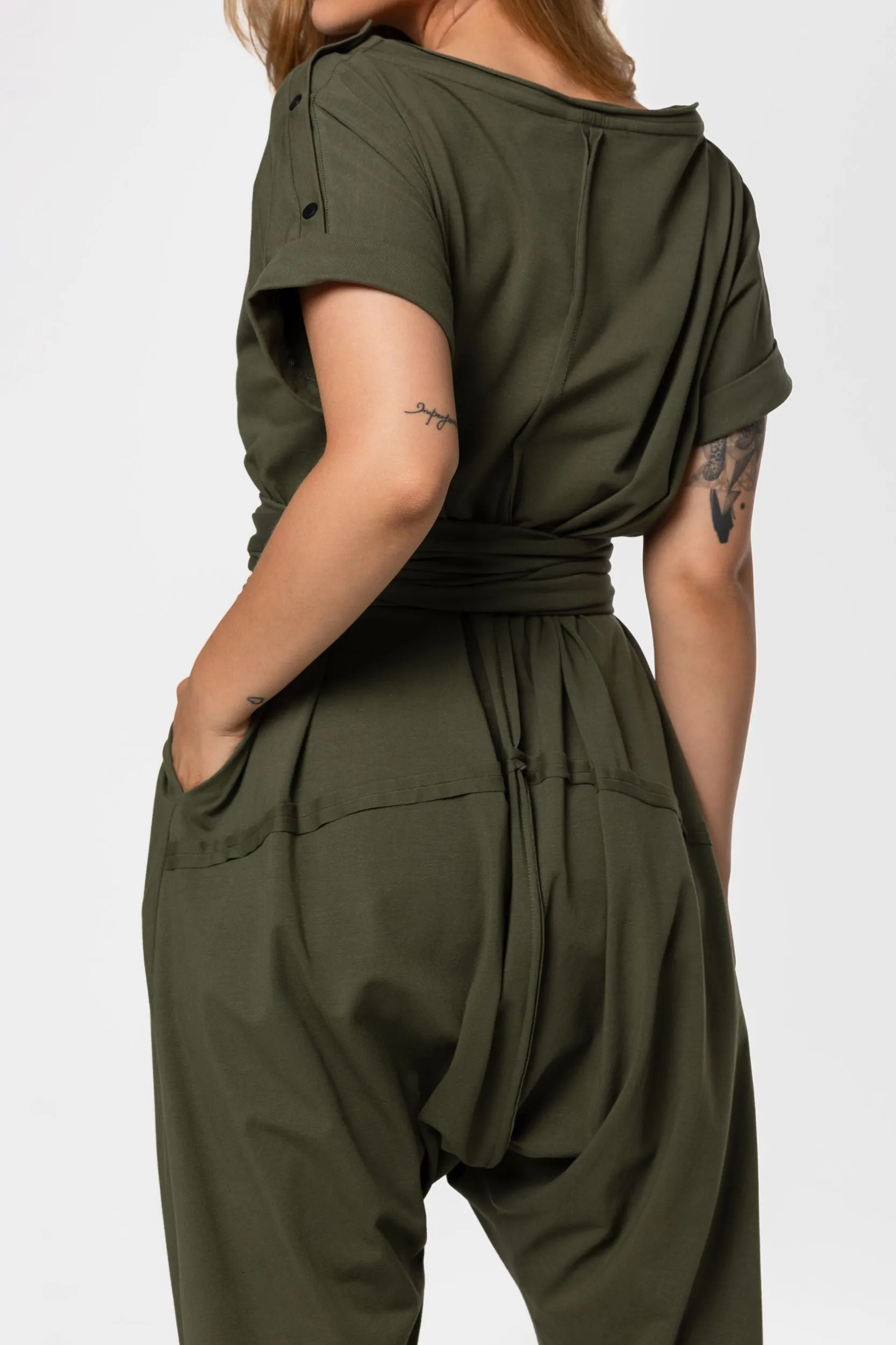 Khaki Cotton Overall