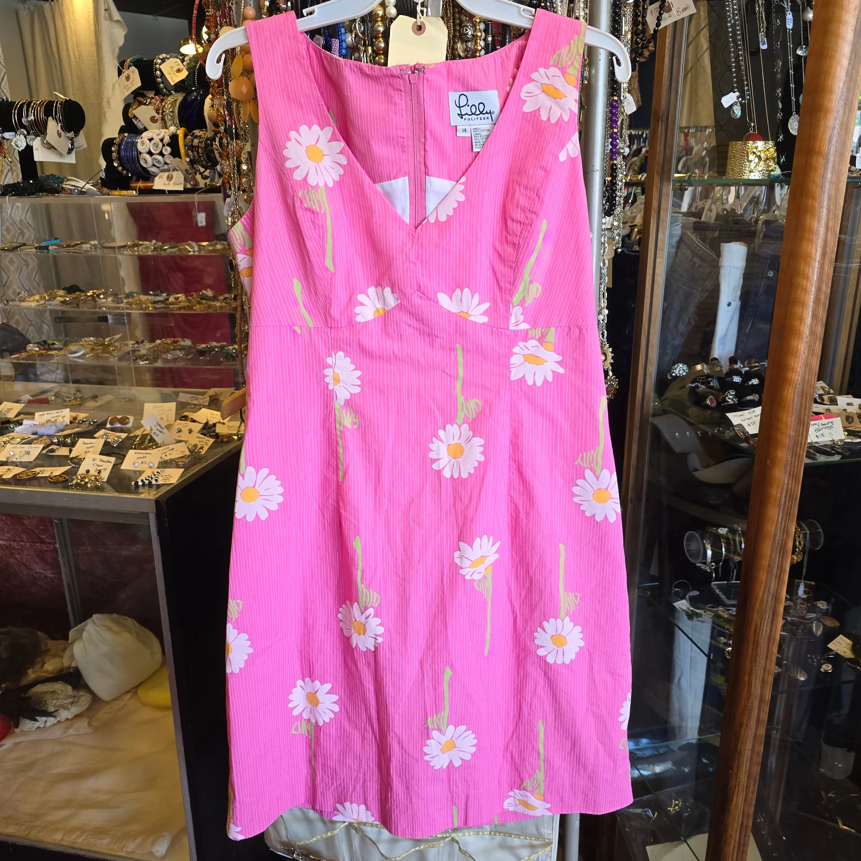 LILLY PULITZER Pink Daisey Dress 14